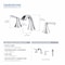 Kibi Pyramid II Bathroom Sink 8" Widespread Faucet with Drain Assembly KBF1022CH - alternate 7